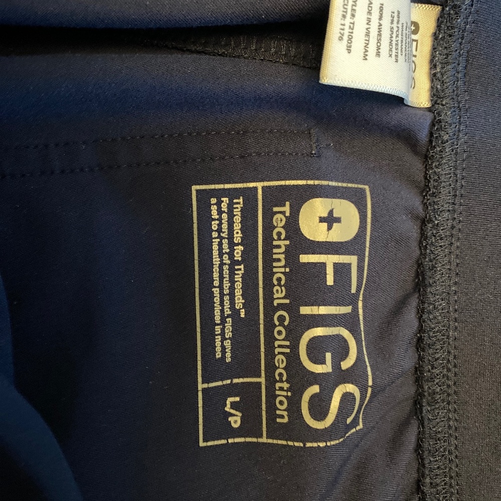 FIGS Navy Blue Kade LP Scrub Pants